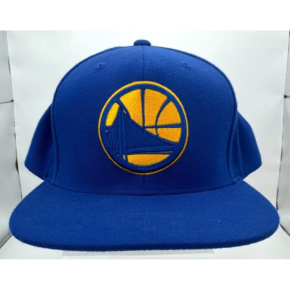 Mitchell & Ness Golden State Warriors Snapback Hat Blue Adjustable NZP73